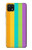 S3678 Vertical arc-en-ciel coloré Etui Coque Housse pour Samsung Galaxy A22 5G