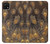 S3691 Plume de paon d'or Etui Coque Housse pour Samsung Galaxy A22 5G