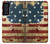 S2349 Old American Drapeau Etui Coque Housse pour Samsung Galaxy S21 FE 5G