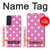 S2358 Rose à pois Etui Coque Housse pour Samsung Galaxy S21 FE 5G