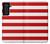 S2364 Rouge et blanc rayé Etui Coque Housse pour Samsung Galaxy S21 FE 5G
