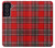 S2374 Motif Tartan Rouge Etui Coque Housse pour Samsung Galaxy S21 FE 5G