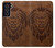 S2529 Leo Zodiaque Zodiaque marron Impression graphique Etui Coque Housse pour Samsung Galaxy S21 FE 5G