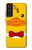 S2760 Canard Tuxedo jaune Dessin animé Etui Coque Housse pour Samsung Galaxy S21 FE 5G