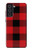 S2931 Rouge Buffle motif de vérification Etui Coque Housse pour Samsung Galaxy S21 FE 5G