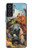 S3331 Peter Paul Rubens Tigre und Lowenjagd Etui Coque Housse pour Samsung Galaxy S21 FE 5G