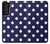 S3533 Bleu à pois Etui Coque Housse pour Samsung Galaxy S21 FE 5G