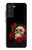 S3753 Roses de crâne gothique sombre Etui Coque Housse pour Samsung Galaxy S21 FE 5G