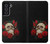S3753 Roses de crâne gothique sombre Etui Coque Housse pour Samsung Galaxy S21 FE 5G