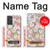 S3688 Motif d'art floral floral Etui Coque Housse pour Samsung Galaxy Quantum 2