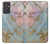 S3717 Imprimé graphique en marbre bleu pastel or rose Etui Coque Housse pour Samsung Galaxy Quantum 2