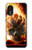 S0863 De feu crâne Etui Coque Housse pour Samsung Galaxy Xcover 5