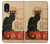 S2739 Chat Noir Noir Chat Millésime Etui Coque Housse pour Samsung Galaxy Xcover 5