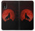 S2955 Loup Hurlant Rouge Lune Etui Coque Housse pour Samsung Galaxy Xcover 5