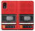 S3204 Rouge Cassette Recorder graphique Etui Coque Housse pour Samsung Galaxy Xcover 5