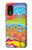 S3407 hippie Art Etui Coque Housse pour Samsung Galaxy Xcover 5