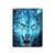 S0752 Feu bleu Loup Etui Coque Housse pour iPad Pro 12.9 (2022, 2021, 2020, 2018), iPad Air 13 (2025, 2024)
