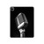S1672 Rétro Musique Jazz Microphone Etui Coque Housse pour iPad Pro 12.9 (2022,2021,2020,2018, 3rd, 4th, 5th, 6th)