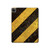 S2231 Noir et Jaune Ligne de risque rayé Etui Coque Housse pour iPad Pro 12.9 (2022, 2021, 2020, 2018), iPad Air 13 (2025, 2024)