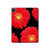 S2478 fleur rouge Daisy Etui Coque Housse pour iPad Pro 12.9 (2022, 2021, 2020, 2018), iPad Air 13 (2025, 2024)
