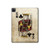 S2528 Poker King Carte Etui Coque Housse pour iPad Pro 12.9 (2022, 2021, 2020, 2018), iPad Air 13 (2025, 2024)