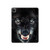 S2823 Noir Loup Bleu Yeux Visage Etui Coque Housse pour iPad Pro 12.9 (2022, 2021, 2020, 2018), iPad Air 13 (2025, 2024)