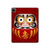 S3023 Japon Bonne chance Daruma Poupée Etui Coque Housse pour iPad Pro 12.9 (2022, 2021, 2020, 2018), iPad Air 13 (2025, 2024)
