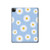 S3681 Motif de fleurs de marguerite Etui Coque Housse pour iPad Pro 12.9 (2022,2021,2020,2018, 3rd, 4th, 5th, 6th)