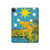 S3744 Carte de tarot l'étoile Etui Coque Housse pour iPad Pro 12.9 (2022, 2021, 2020, 2018), iPad Air 13 (2025, 2024)