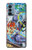 S0588 mur de graffiti Etui Coque Housse pour OnePlus Nord N200 5G
