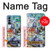 S0588 mur de graffiti Etui Coque Housse pour OnePlus Nord N200 5G