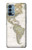 S0604 Carte du monde Etui Coque Housse pour OnePlus Nord N200 5G