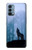 S0935 Loup Hurlant dans la forêt Etui Coque Housse pour OnePlus Nord N200 5G