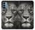 S1352 Lion Visage Etui Coque Housse pour OnePlus Nord N200 5G