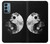 S1372 Lune Yin-Yang Etui Coque Housse pour OnePlus Nord N200 5G