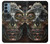 S1685 Crâne Steampunk Etui Coque Housse pour OnePlus Nord N200 5G