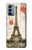S2108 Tour Eiffel de Paris Carte postale Etui Coque Housse pour OnePlus Nord N200 5G