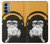 S2324 Singe drôle avec casque Pop Musique Etui Coque Housse pour OnePlus Nord N200 5G