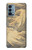 S2680 Japon Art Obi avec des vagues stylisées Etui Coque Housse pour OnePlus Nord N200 5G