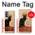 S2739 Chat Noir Noir Chat Millésime Etui Coque Housse pour OnePlus Nord N200 5G