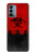 S2917 Biohazards Virus Alert Rouge Etui Coque Housse pour OnePlus Nord N200 5G