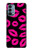 S2933 Bisous Rose Lips sur Noir Etui Coque Housse pour OnePlus Nord N200 5G