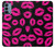 S2933 Bisous Rose Lips sur Noir Etui Coque Housse pour OnePlus Nord N200 5G