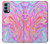 S3444 Art numérique liquide coloré Etui Coque Housse pour OnePlus Nord N200 5G