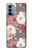 S3716 Motif floral rose Etui Coque Housse pour OnePlus Nord N200 5G