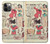 S3820 Poupée de papier de mode de cow-girl vintage Etui Coque Housse pour iPhone 12, iPhone 12 Pro