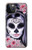 S3821 Sugar Skull Steampunk Fille Gothique Etui Coque Housse pour iPhone 12, iPhone 12 Pro