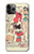 S3820 Poupée de papier de mode de cow-girl vintage Etui Coque Housse pour iPhone 11 Pro