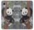 S3793 Peinture de neige mignon bébé panda Etui Coque Housse pour iPhone XR