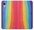 S3799 Arc-en-ciel aquarelle vertical mignon Etui Coque Housse pour iPhone XR